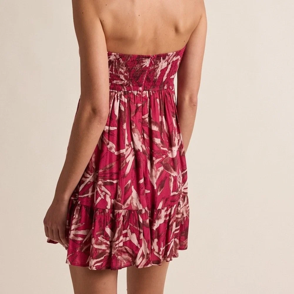 Sky to Moon Strapless Front Die Mini Dress - Picture 2 of 5